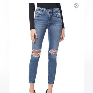 Good American Good Legs distressed high waist skinny jeans women’s size 12 / 31